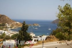 Panorama in Perissa, Sandorini, Cyclades Islands